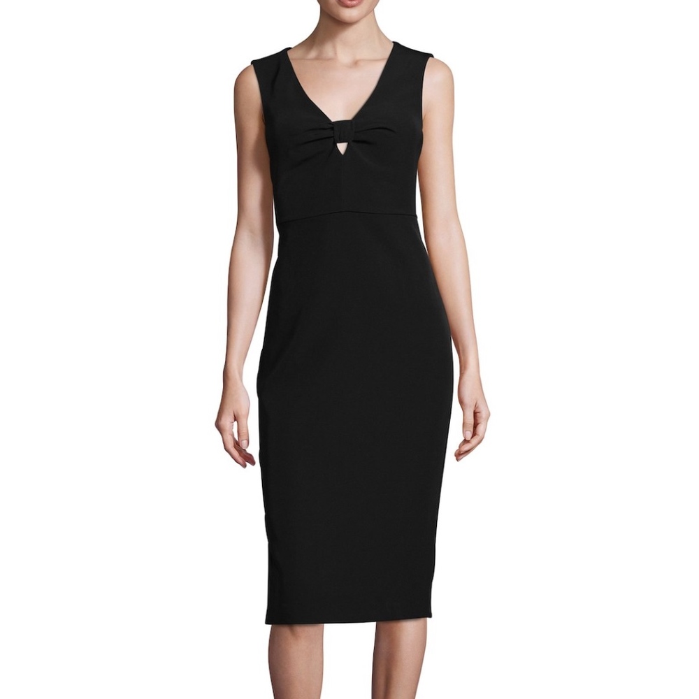 Laundry by design black midi sheath dress size 2